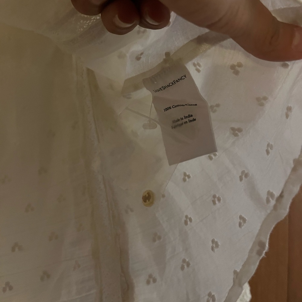 Loveshackfancy Embroidered Victorian Peasant Blou… - image 7